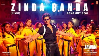 Jawan Song ‘Zinda Banda’: Shah Rukh Khan’s Energetic Dance Moves in This First Single Is Sure To Get Everyone Grooving! (Watch Video)