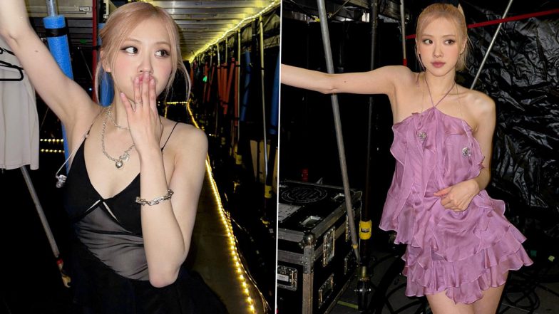 BLACPINK's Rosé Shares Stunning Backstage Pics in Black and Purple Outfits, Check K-Pop Idol's Melbourne Style