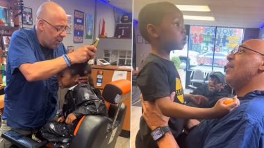 US Man Opens Barber Shop For People With Special Needs, Heartwarming Video Goes Viral (Watch)