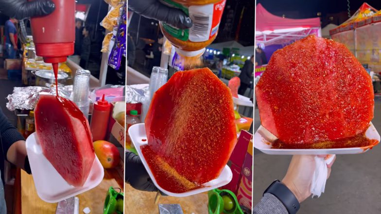 Watermelon With 'Tomato Ketchup' Video: Food Blogger Tries Watermelon With Liquid That Looks Like Sauce, Bizarre Food Combination Goes Viral