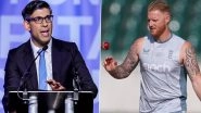 Ashes 2023: UK's Prime Minister Rishi Sunak Agrees With Ben Stokes' Views on Australia's 'Spirit of Cricket' After Jonny Bairstow's Controversial Dismissal