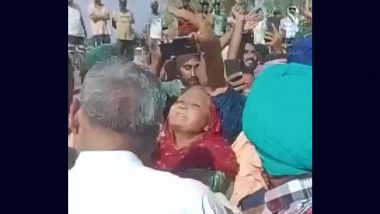 'Why Have You Come Now?' Woman Slaps JJP MLA Ishwar Singh During Visit to Flood-hit Areas in Haryana's Kaithal (Watch Video)