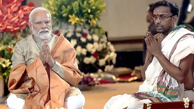 PM Modi Performs ‘Pooja’ at Redeveloped ITPO Complex at Pragati Maidan