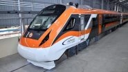 Vande Bharat in Saffron Colour Video: &lsquo;Inspired by Tricolour&rsquo;, Says Railway Minister Ashwini Vaishnaw on New Colour on Vande Bharat Express