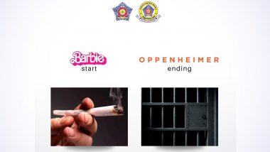 Mumbai Police Join 'Barbie Start, Oppenheimer Ending' Meme Trend to Spread Message on Public Safety, Pics Goes Viral