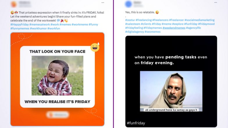 #FriYay: Hilarious Friday Memes Shared by Twitterati to Kickstart Your Weekend!