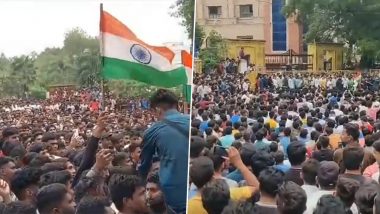 MP Patwari Results 2023: Students Protest in Indore Demanding Investigation Into Alleged Recruitment Scam  (Watch Video)