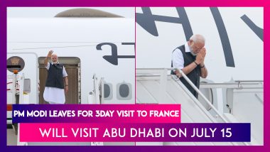 PM Narendra Modi Leaves For Three-Day Visit To France; Indian Prime Minister Will Also Visit UAE