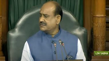 No-Confidence Motion Against Modi Government: Lok Sabha Speaker Om Birla Accepts No-Trust Motion Moved by Opposition Parties (Watch Video)