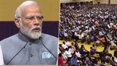 'Come, Invest in India': PM Narendra Modi Asks Global Chipmakers to Take First Mover’s Advantage at Semicon India Conference 2023 (Watch Video)