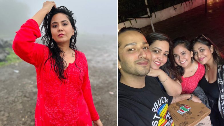 Roopal Tyagi Explores Lonavala in Red Chikankari Kurta, Shares Quirky Pics With Friends