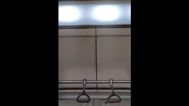 Delhi Metro Roof Leakage Video: Roof of Metro Coach Leaks After Heavy Rains, DMRC Responds To Video