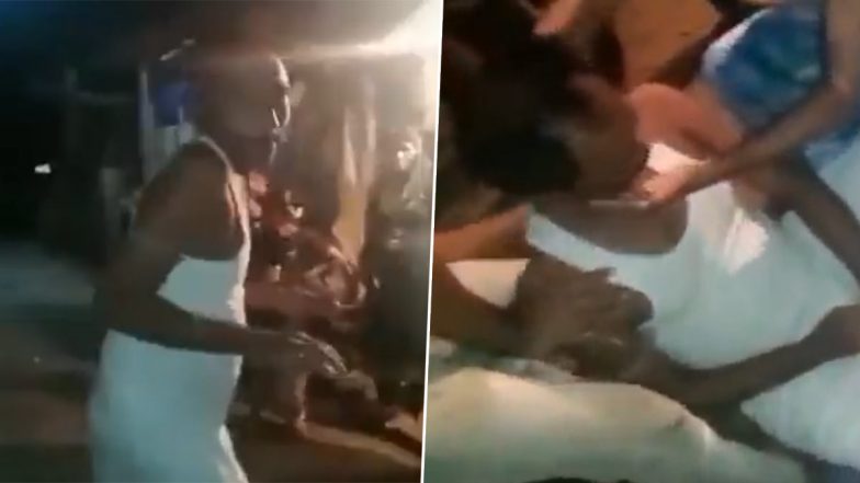 Sudden Death Caught on Video in UP: Man Collapses While Dancing to 'Khaike Paan Banaras Wale' Song, Dies After Complaining of Chest Pain in Ayodhya