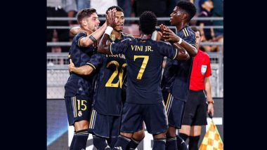 Real Madrid 3-2 AC Milan, Club Friendly 2023: Federico Valverde, Vinicius Junior Shine as Los Blancos Edge Past Rossoneri (Watch Goal Video Highlights)