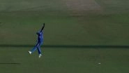 Harshit Rana Takes One-Handed Stunner To Dismiss Qasim Akram in IND A vs PAK A ACC Men&rsquo;s Emerging Teams Asia Cup 2023 Match (Watch Video)