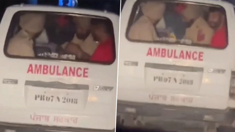 Punjab Police Personnel Consume Alcohol In Hoshiarpur Central Jail's Ambulance, Video Surfaces Online