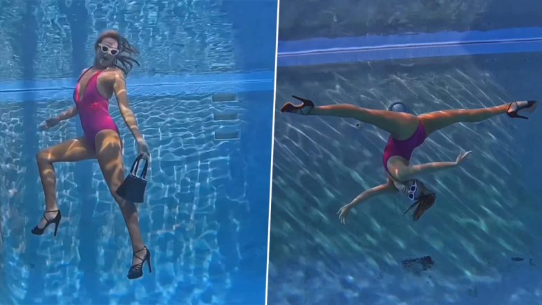 'Aqua Barbie': Woman Performs Underwater Barbie-Themed Dance Wearing Heels, Video Goes Viral (Watch)