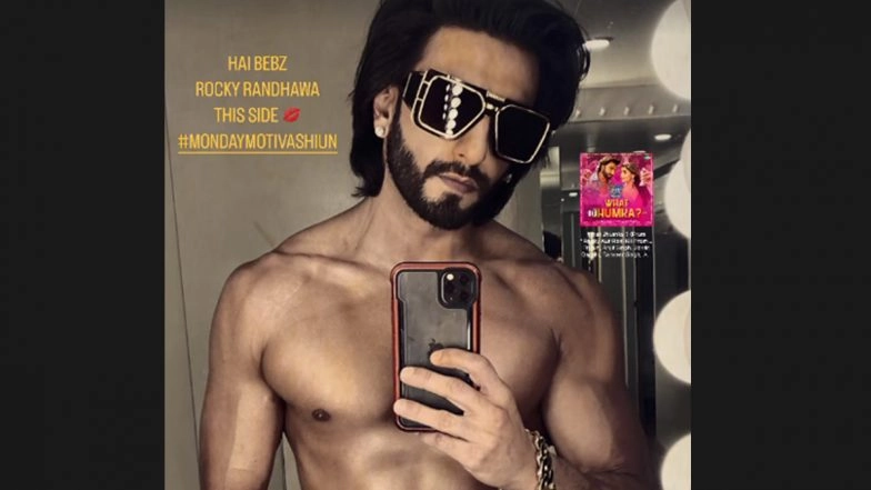 Here’s Some ‘Monday Motivashun’ From Ranveer Singh, RARKPK Actor Flaunts Abs in New Pic