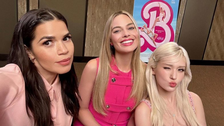 Barbie Co-Stars Margot Robbie, America Ferrera Pose With Jeon Somi in This Stunning All Pink Selfie! (View Pic)