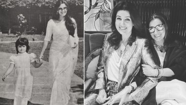 #ThrowbackThursday: Twinkle Khanna Shares Black and White Childhood Pics of Her With Mother Dimple Kapadia