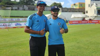 Yashasvi Jaiswal, Ishan Kishan Make Debuts in India vs West Indies 1st Test 2023 (See Pics)