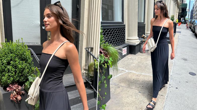 Taylor Hill Looks Gorgeous in Black Strapless Dress, Supermodel Shares Stylish Pics On Insta