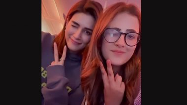 Kriti Sanon and Her Sister Nupur Get Ready To ‘Unplug’ As Their Trip Begins! (View Pics)