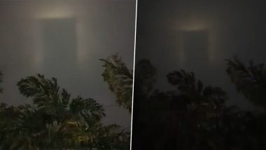 'Stairway to Heaven?': Mysterious Door-Like Visual Appear in Bengaluru Skies, Video of the Strange Shadow Go Viral (Watch)