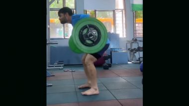 Rinku Singh Sweating It Out at Gym Ahead of Central Zone vs North East Zone Deodhar Trophy 2023 Match (Watch Video)
