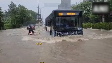 Gurugram Rains: Admin Issues Work From Home Advisory to Corporate, Private Offices Due to Heavy Rainfall To Avoid Traffic Congestion (Watch Video)