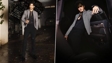 Ishaan Khatter Looks Dapper in Black Pansuit and Striped Blazer (See Pics)