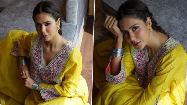 Sonam Bajwa Serves Major Ethnic Style Goals in Yellow Embroidered Suit (View Pics)