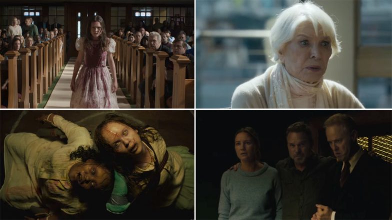 The Exorcist Believer Trailer: Ellen Burstyn Returns As Chris MacNeil In This Sequel To Help the Parents of Two Possessed Girls (Watch Video)