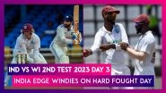 IND vs WI 2nd Test 2023 Day 3: India Chip Away at Wickets But West Indies Keep Scoreboard Ticking