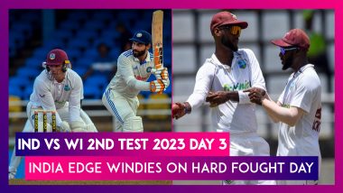 IND vs WI 2nd Test 2023 Day 3: India Chip Away at Wickets But West Indies Keep Scoreboard Ticking