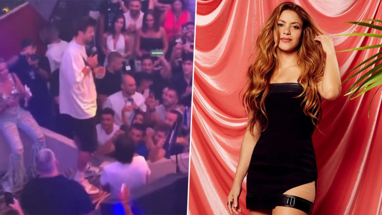 Shakira’s Ex Gerard Piqué Gets Trolled by Audience Chanting Her Name at Nightclub in Madrid As He Tries To Give Speech Onstage (Watch Video)