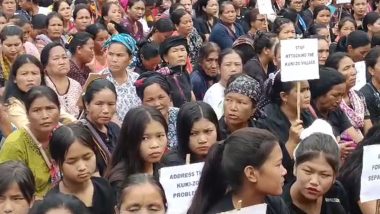 Manipur Viral Video: Both Meitei, Kuki Women Hold Massive Protests Across State After Two Women Paraded Naked by Mob