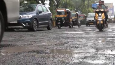 Mumbai Rains: Pothole-Riddled Roads Become Threat to Safety of Commuters Amid Heavy Rainfall (Watch Video)