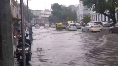 Delhi Breaks 41-Year-Old Rainfall Record As Rain Wreak Havoc in National Capital; IMD Issues Yellow Alert for Tomorrow