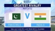 When is India A vs Pakistan A in ACC Men&rsquo;s Emerging Teams Asia Cup 2023? Know Date and Time in IST