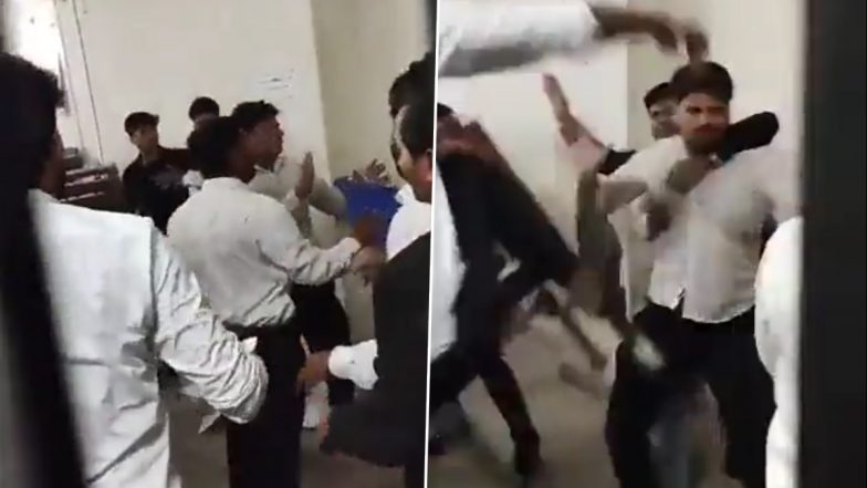 Ghaziabad Court Brawl Video: Fight Breaks Out Between Lawyers Inside Premises