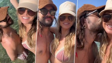 Heidi Klum Looks Sexy in a Pink and White Crocheted String Bikini As She Enjoys Her Vacay With Husband Tom Kaulitz (See Pics)