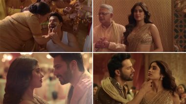 Bawaal Song Dilon Ki Doriyan: Varun Dhawan and Janhvi Kapoor Celebrate Their Wedding Nuptials in This Romantic Track of Upcoming Film (Watch Video)