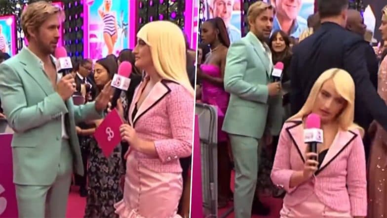 Ryan Gosling Turns Real-life 'Ken' for Amelia Dimoldenberg While Teaching Her To Find One at Barbie's London Premiere! (Watch Video)