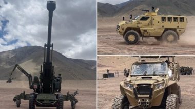 Indian Army Adds New Weapons, Equipment in Eastern Ladakh for Operations in Region To Tackle Emergency Situation (Watch Video)