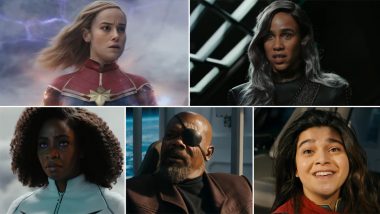 The Marvels Trailer: Brie Larson, Iman Vellani and Teyonah Parris Must Team Up to Battle a New Foe in the Upcoming Marvel Film (Watch Video)