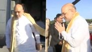 Tamil Nadu: Home Minister Amit Shah Arrives in Madurai, Set To Flag Off BJP&rsquo;s En Mann, En Makkal Padyatra in Rameswaram (Watch Video)