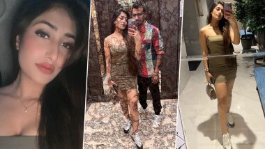 Dhanashree Verma Looks Glam in Strapless Beige Dress, Shares Mirror Selfie With Husband Yuzvendra Chahal