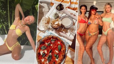 Gigi Hadid Lounges in Bikinis & Indulges in Yummy Food During Vacay in Cayman Islands! Model Released on Bail After Marijuana Scandal (View Pics)