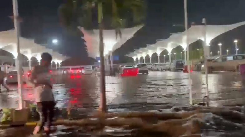 Ahmedabad Airport Flooded! Heavy Rains in Gujarat Cause Severe Waterlogging at Vallabhbhai Patel Airport, Passengers Share Visuals of Knee-High Water